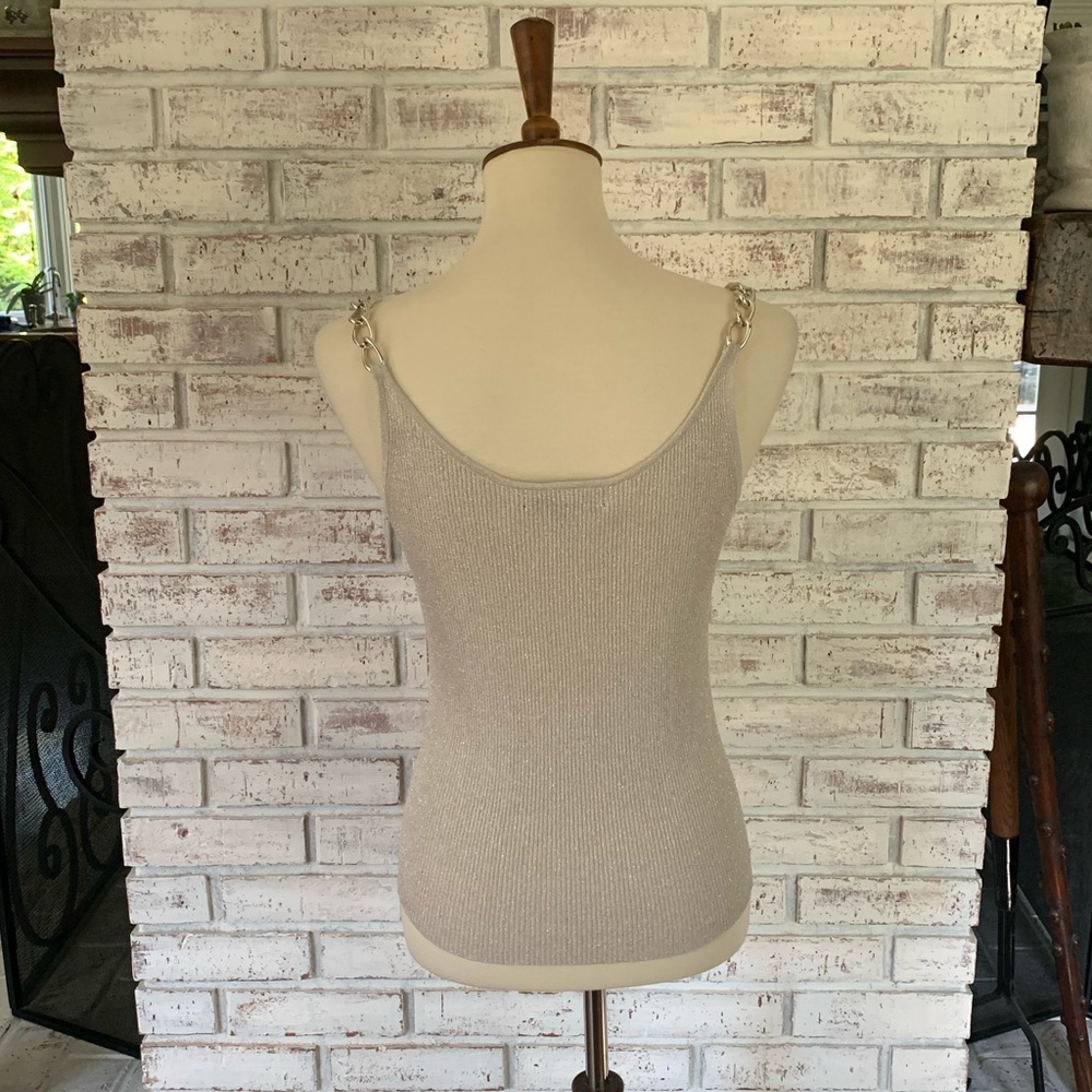 SOLD-NWOT August Silk Sparkle Knit Strap Tank - Picture 3 of 7